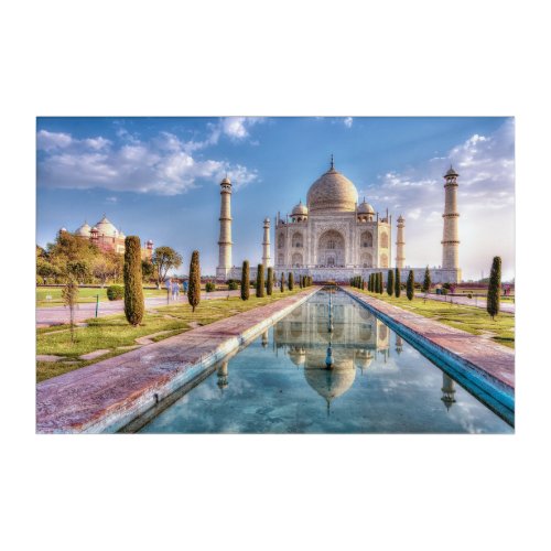 Monuments  Taj Mahal Sunrise Acrylic Print