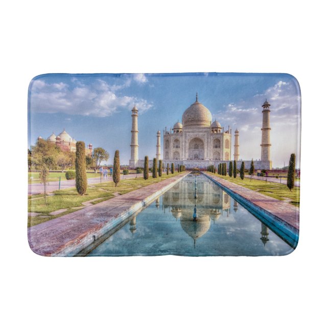 Monuments | Taj Mahal Sunrise Bath Mat (Front)