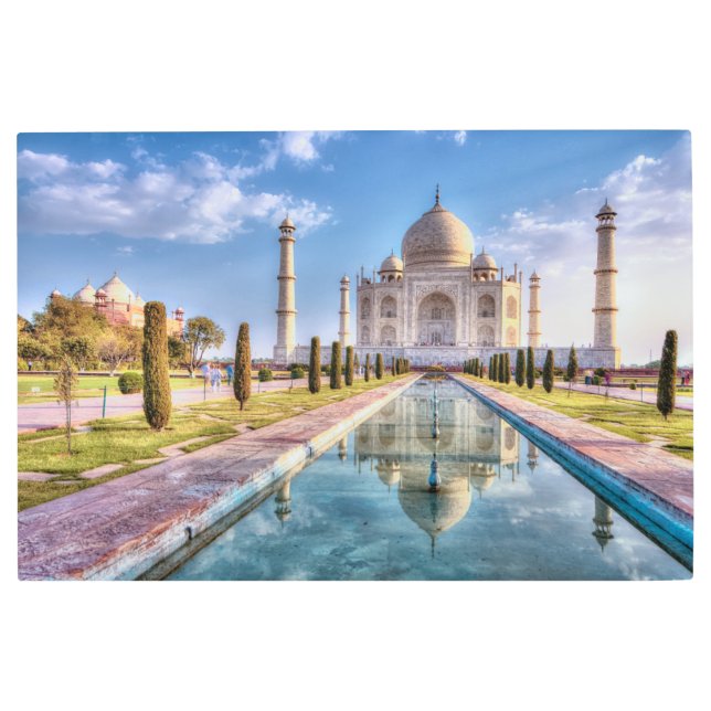 Monuments | Taj Mahal Sunrise Metal Print (Front)