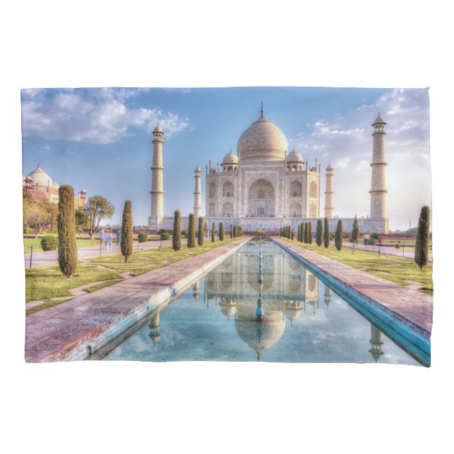 Monuments | Taj Mahal Sunrise Pillow Case (Front)