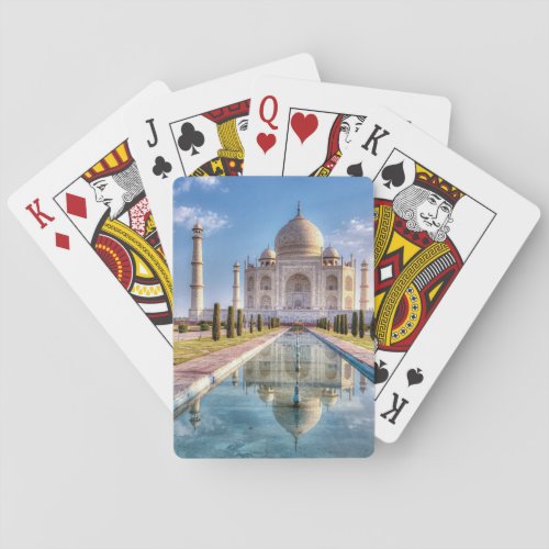 Monuments  Taj Mahal Sunrise Playing Cards
