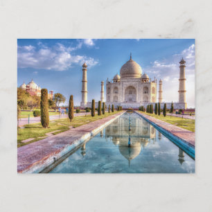 Monuments Taj Mahal Sunrise Postcard