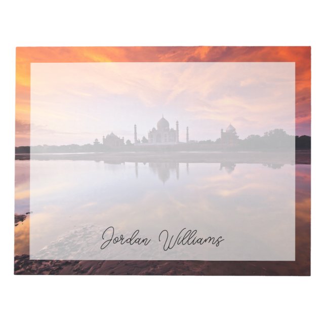 Monuments | Taj Mahal Sunset Notepad (Front)