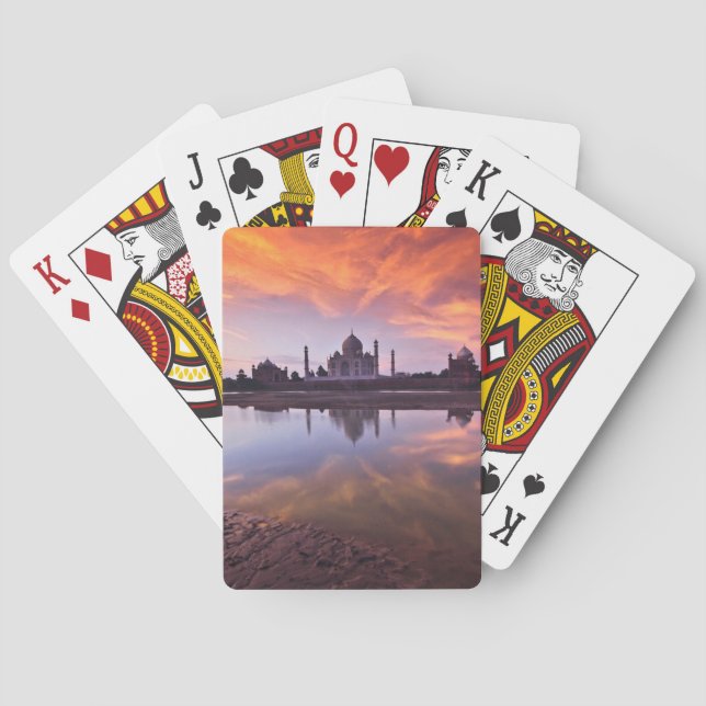 Monuments | Taj Mahal Sunset Poker Cards (Back)