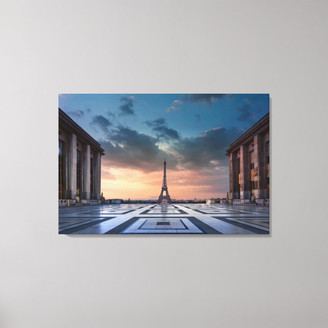 Monuments | The Eiffel Tower Canvas Print (Front)