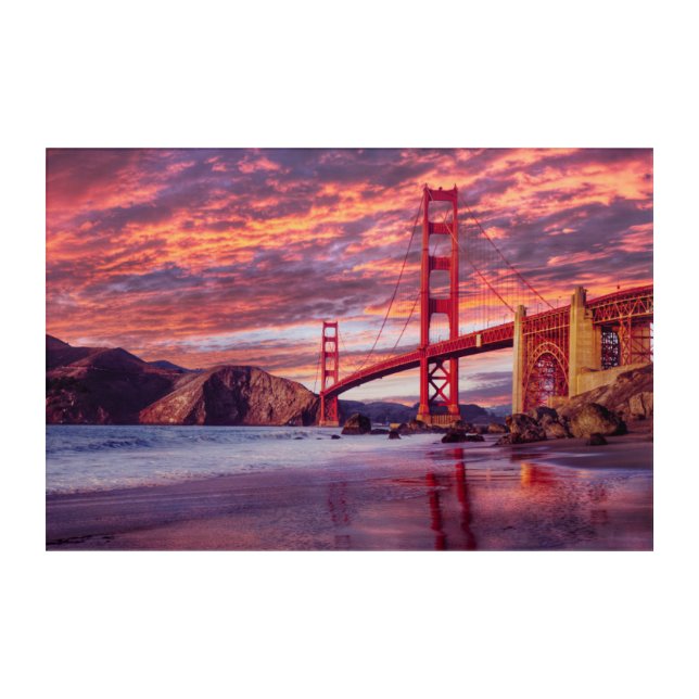 Monuments | The Golden Gate San Francisco, CA Acrylic Print (Front)