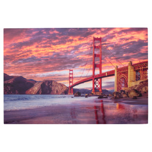 Monuments The Golden Gate San Francisco, CA Metal Print