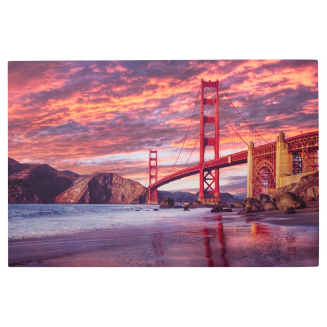 Monuments | The Golden Gate San Francisco, CA Metal Print (Front)