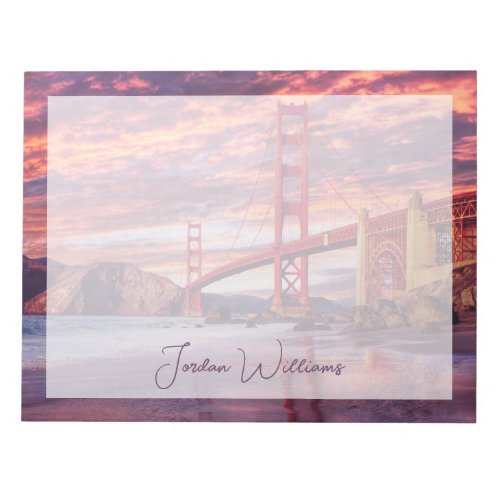 Monuments  The Golden Gate San Francisco CA Notepad