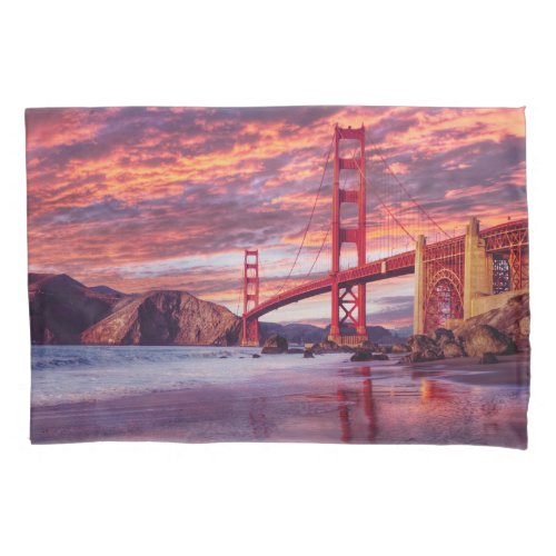 Monuments  The Golden Gate San Francisco CA Pillow Case
