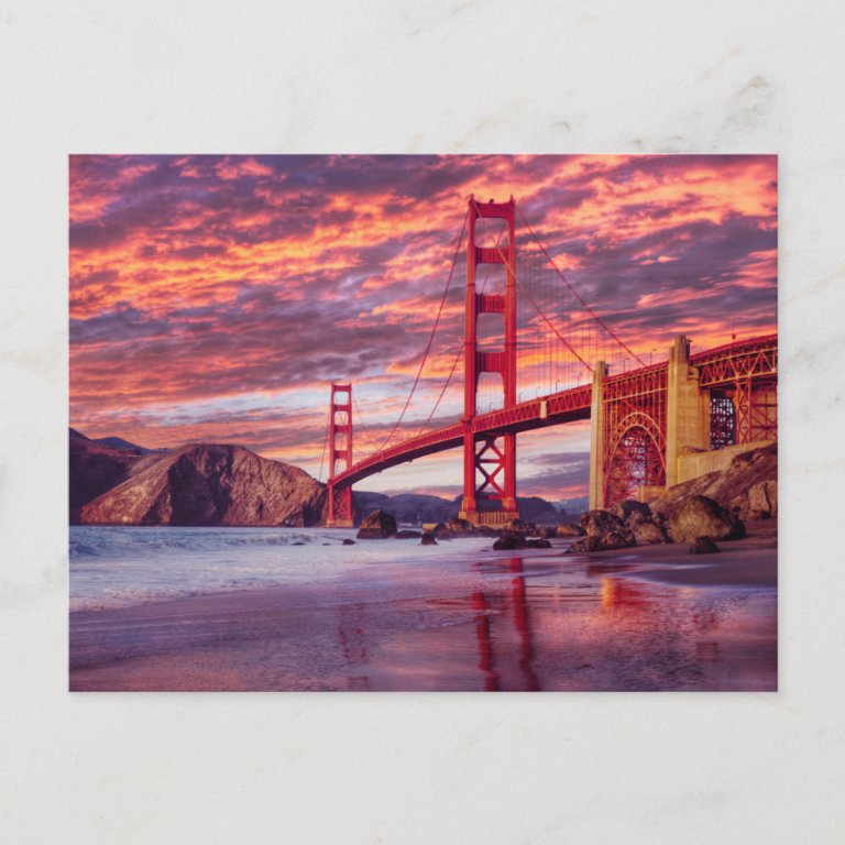 Monuments | The Golden Gate San Francisco, CA Postcard