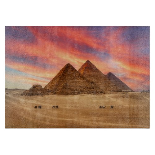 Monuments  The Great Pyramids Cutting Board