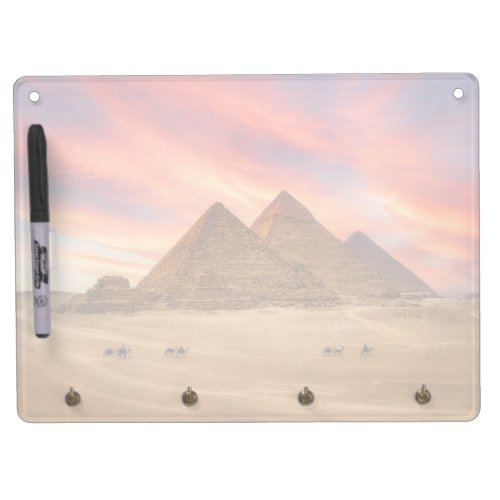 Monuments  The Great Pyramids Dry Erase Board With Keychain Holder