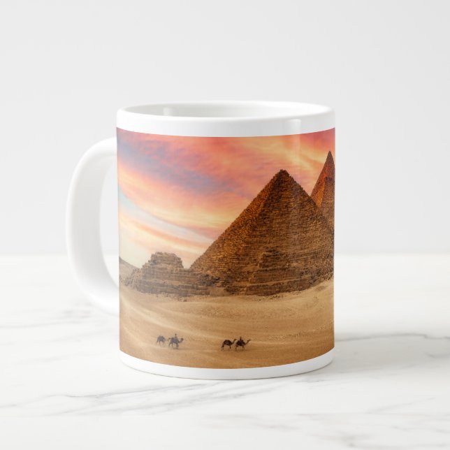 Monuments | The Great Pyramids Giant Coffee Mug (Front Left)