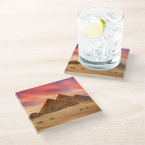 Monuments | The Great Pyramids Glass Coaster