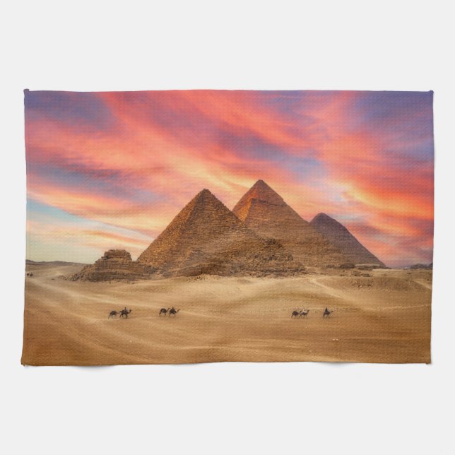 Monuments | The Great Pyramids Kitchen Towel (Horizontal)