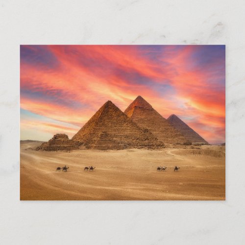 Monuments  The Great Pyramids Postcard