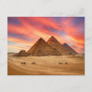 Monuments The Great Pyramids Postcard
