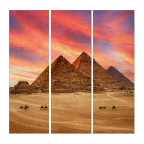 Monuments  The Great Pyramids Triptych