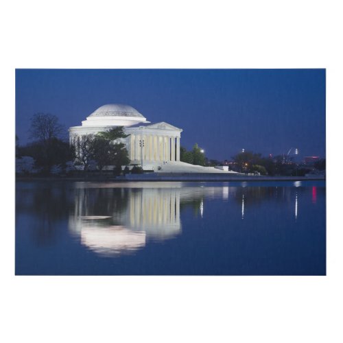 Monuments  The Jefferson Memorial Faux Canvas Print