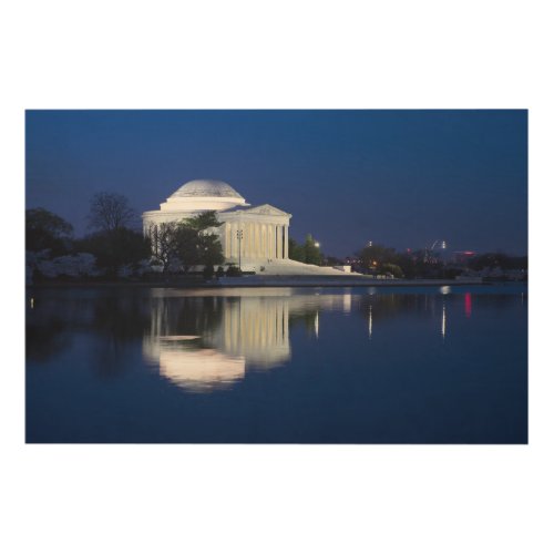Monuments  The Jefferson Memorial Wood Wall Art