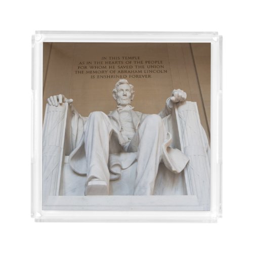 Monuments  The Lincoln Memorial Acrylic Tray