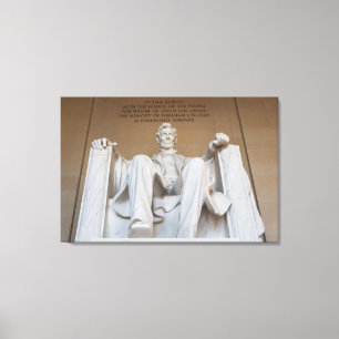 Monuments The Lincoln Memorial Canvas Print