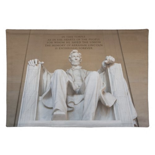 Monuments  The Lincoln Memorial Cloth Placemat