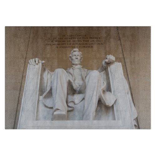 Monuments  The Lincoln Memorial Cutting Board