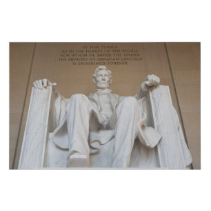 Monuments The Lincoln Memorial Faux Canvas Print
