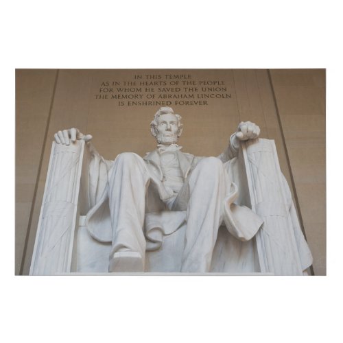 Monuments  The Lincoln Memorial Faux Canvas Print