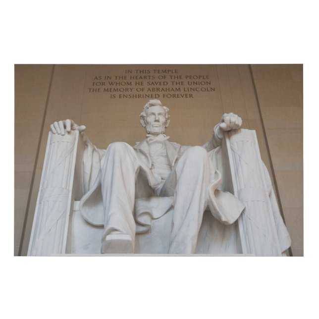 Monuments | The Lincoln Memorial Faux Canvas Print (Front)