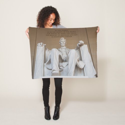 Monuments  The Lincoln Memorial Fleece Blanket