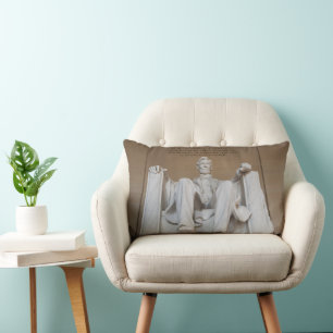 Monuments The Lincoln Memorial Lumbar Pillow