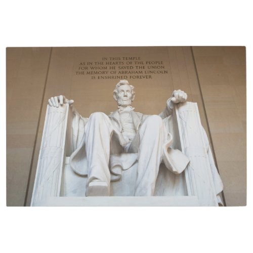 Monuments  The Lincoln Memorial Metal Print