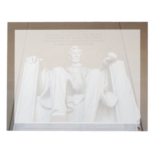 Monuments  The Lincoln Memorial Notepad