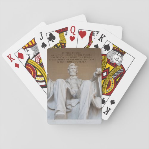 Monuments  The Lincoln Memorial Playing Cards