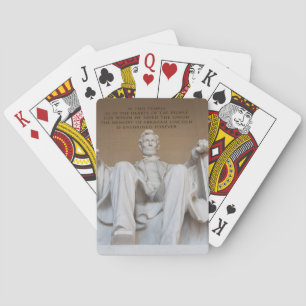 Monuments The Lincoln Memorial Poker Cards
