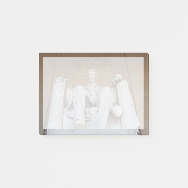 Monuments | The Lincoln Memorial Post-it Notes (Front)