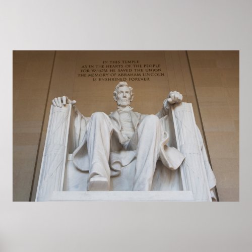 Monuments  The Lincoln Memorial Poster