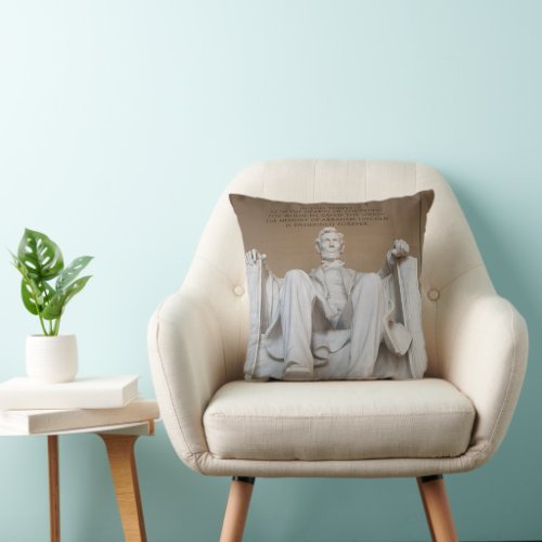 Monuments  The Lincoln Memorial Throw Pillow