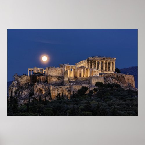 Monuments  The Parthenon Athens Greece Poster