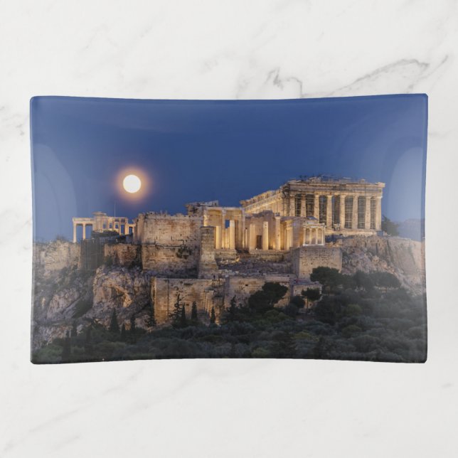 Monuments | The Parthenon Athens, Greece Trinket Tray (Front)