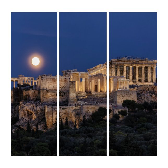 Monuments | The Parthenon Athens, Greece Triptych (Front)