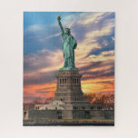 Monuments | The Statue of Liberty Jigsaw Puzzle<br><div class="desc">This amazing Getty Images photo features the Statue of Liberty at sunset.</div>
