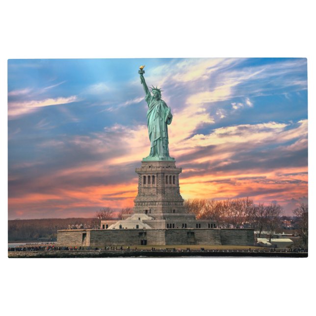 Monuments | The Statue of Liberty Metal Print (Front)