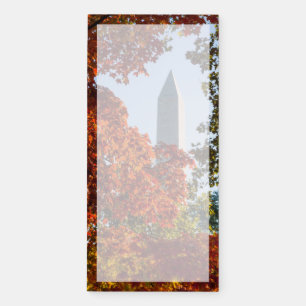 Monuments Washington Monument in Autumn Magnetic Notepad