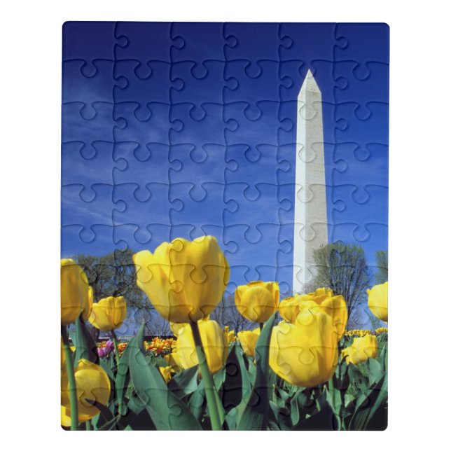 Monuments | Washington Monument in Spring Jigsaw Puzzle (Puzzle Vertical)