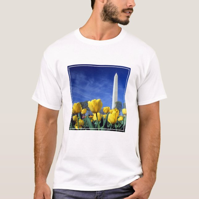 Monuments | Washington Monument in Spring T-Shirt (Front)