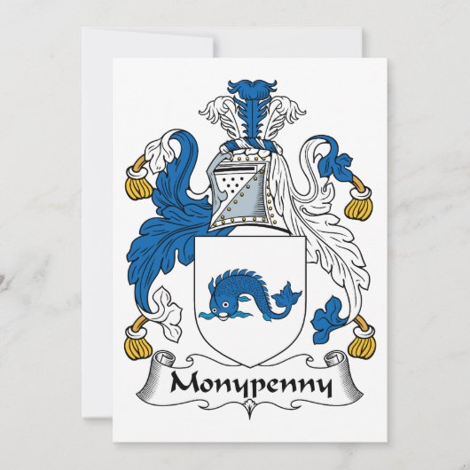 Monypenny Family Crest (Front)